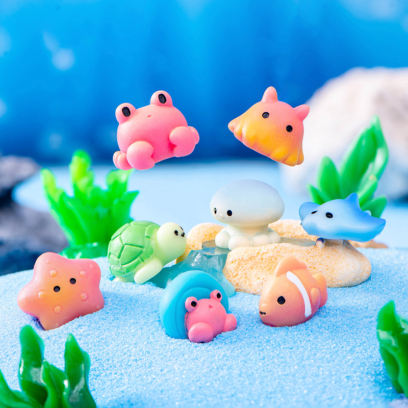 Aquarium Fish Dolphin - 창의적인 송진 해양 동물 돌고래 Qctopuss
