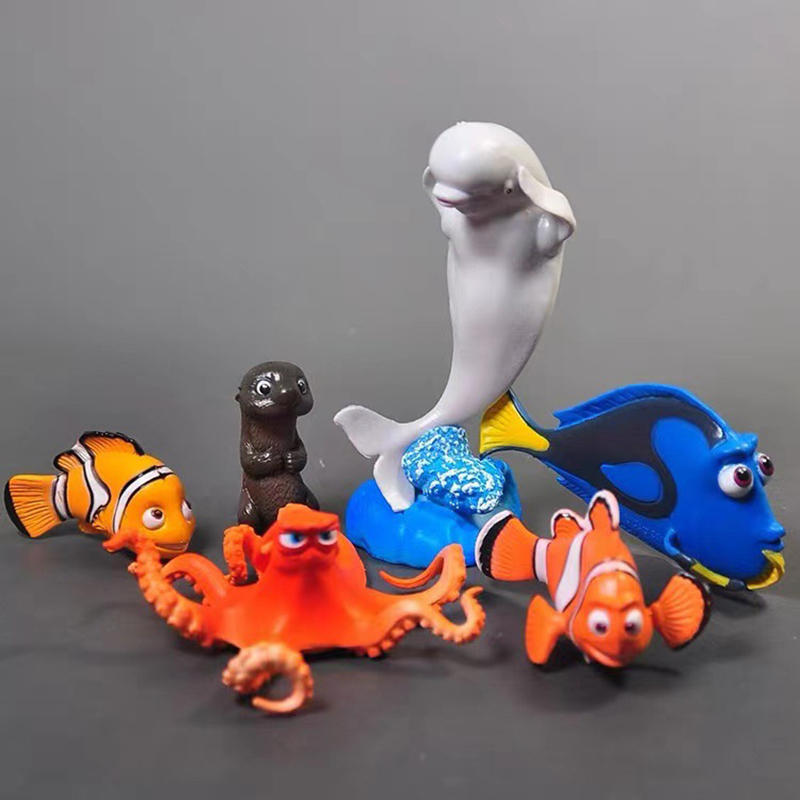 귀여운 6 PC 인형 동상 물고기 조경의 세계 Squi - Aquarium Fish Dolphin 리뷰 및 가격