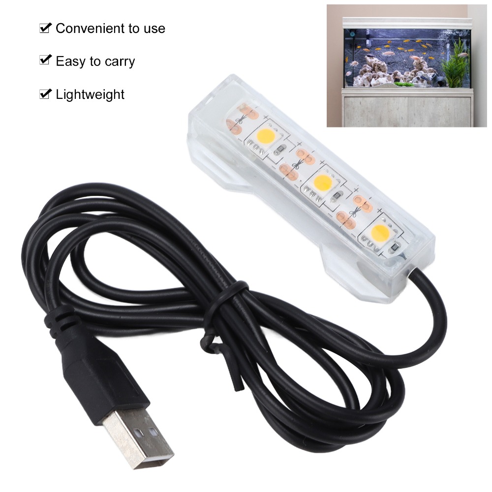 장식용 조명 USB 수족관 조명 다채로운 플라스틱 수족 - Aquarium Fish Light Lamp 리뷰 및 가격