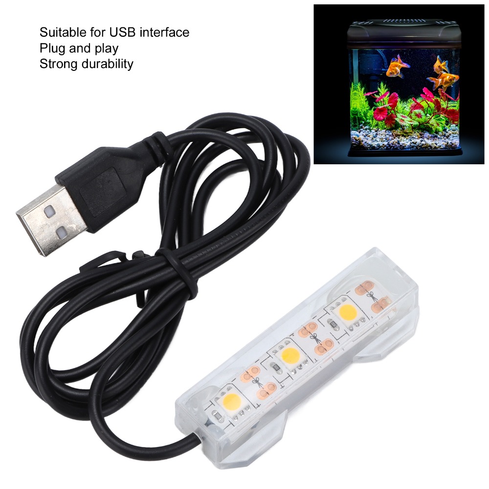 장식용 조명 USB 수족관 조명 다채로운 플라스틱 수족 - Aquarium Fish Light Lamp 리뷰 및 가격
