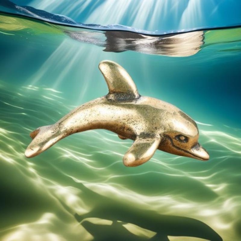 핫 세일 황동 돌고래 장식품 빈티지 수제 제작 빈티지  - Aquarium Fish Dolphin 리뷰 및 가격