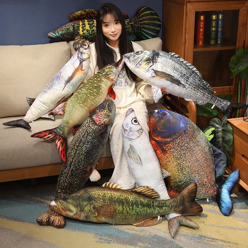 새로운 사실적인 바다 물고기 피라냐 봉제 인형, 실물  - Aquarium Fish Rainbow 리뷰 및 가격