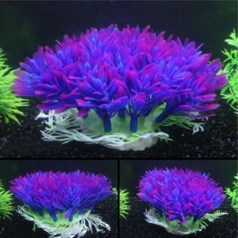 인공 넓은 짧은 어항 수족관 플라스틱 식물 시뮬레이션  - Aquarium Fish Enrichment 리뷰 및 가격
