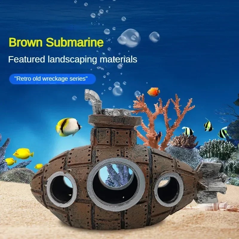 레진 잠수함 장식품 수족관 어항 장식 물고기 새우 은신 - Aquarium Fish Enrichment 리뷰 및 가격