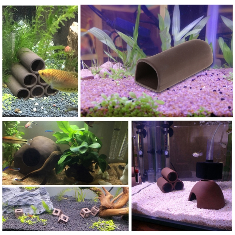 수족관 장식 바위 동굴 세라믹 보호소 새우 서식지 번식 - Aquarium Fish Youtube 리뷰 및 가격