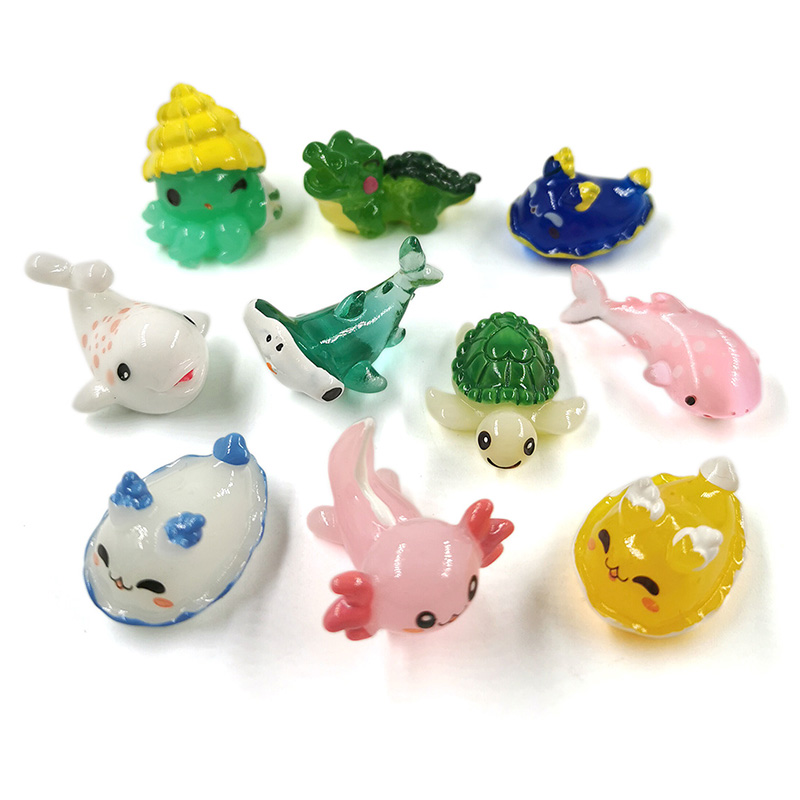 10Pcs 상어 고래 거북이 돌고래 바다 물고기 입상  - Aquarium Fish Dolphin 리뷰 및 가격