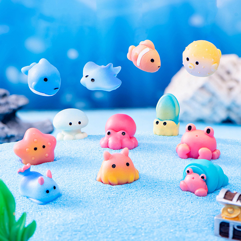 1PC 크리 에이 티브 수지 바다 동물 돌고래 문어 해 - Aquarium Fish Dolphin 리뷰 및 가격